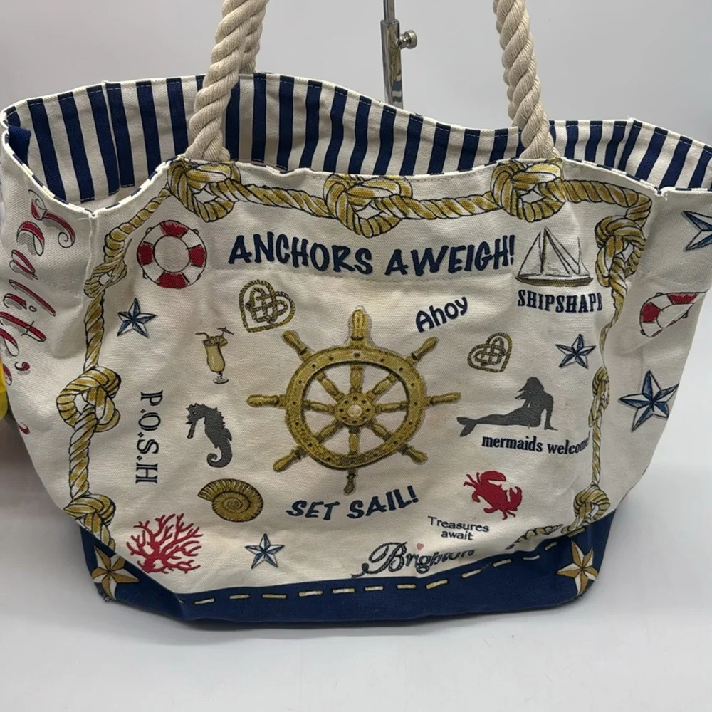 Brighton Sailing Canvas Large Tote Bag TOT7405